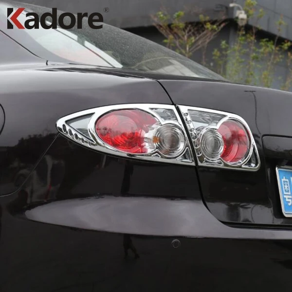 

For Mazda 6 M6 Atenza 2003 2004 2005 2006 2007 2008 Chrome Rear Back Light Lamp Cover Trim Tail Light Sticker Frame Car-Covers