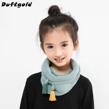 Новая мода для девочек, новинка, треугольный шарф, красивые однотонные шарфы для детей 120*40 см, женские популярные шарфы с бахромой, Милые Пашмины, Duftgold