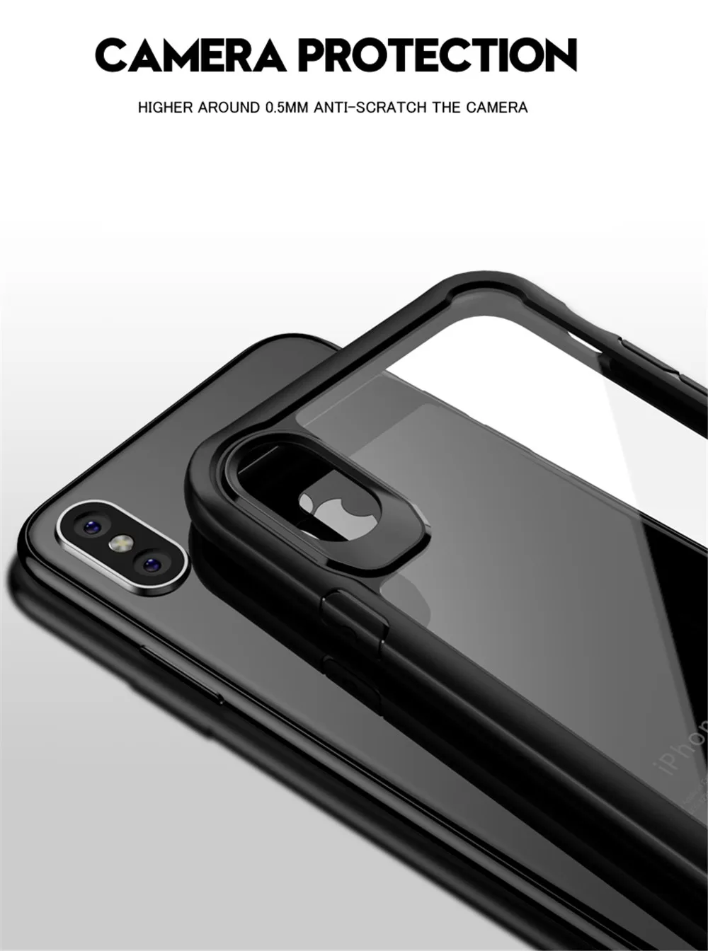 MaxGear акриловый противоударный чехол для телефона для iPhone 6 6s 7 8 Plus прозрачная задняя крышка для iPhone X XS XR XS Max 4 5 5S SE чехол