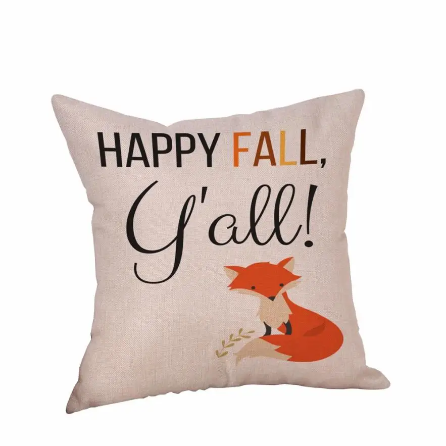 Счастливый Хэллоуин 45 см* 45 см Наволочки счастливая осень Yall льняная наволочка для дивана домашний декор 2O95 - Цвет: I