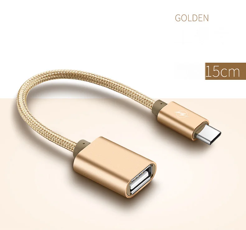 Бренд type C USB 3,1 штекер для OTG type-A Женский адаптер Шнур для Android LeTV huawei Oppo Vivo планшетный ПК samsung смартфон