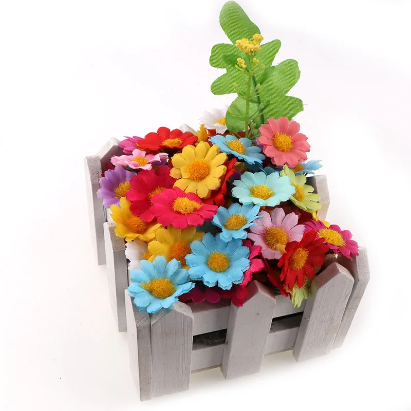 2.5cm Mini Daisy Artificial Flowers For Party Wedding Decoration Home Decor 100PC/lot