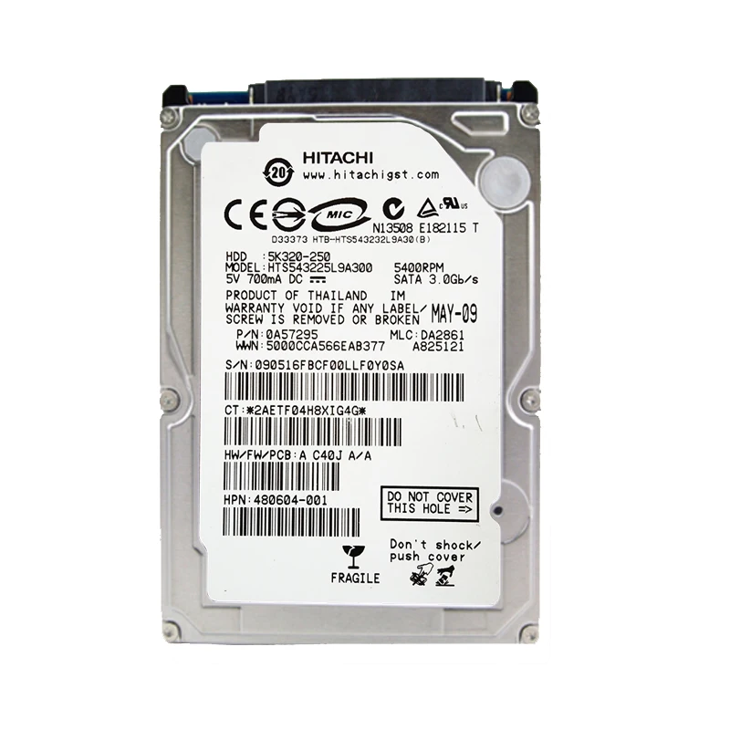 Жесткий диск HGST для ноутбука 2 5 дюйма 120 ГБ SATA 150 Мб/8 Мб 5400 7200 об/мин| |