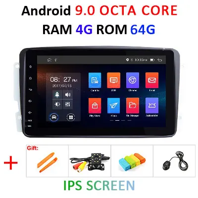 " ips DSP Android 9,0 4G 64G Автомобильный dvd-плеер для Benz W209 W203 W168 W463 W163 M ML Viano W639 Vito Vaneo E-W210 gps Мультимедиа - Цвет: 9.0 4G 64G IPS