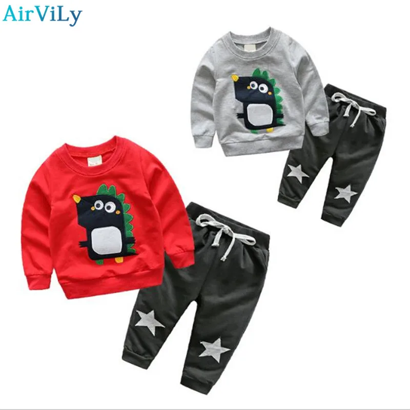 

Spring Children Boy Clothing Set Brand Cartoon Boys Sports Suit 1-5 Years Kids Tracksuit Sweatshirts + Pants Baby Boys Clothes