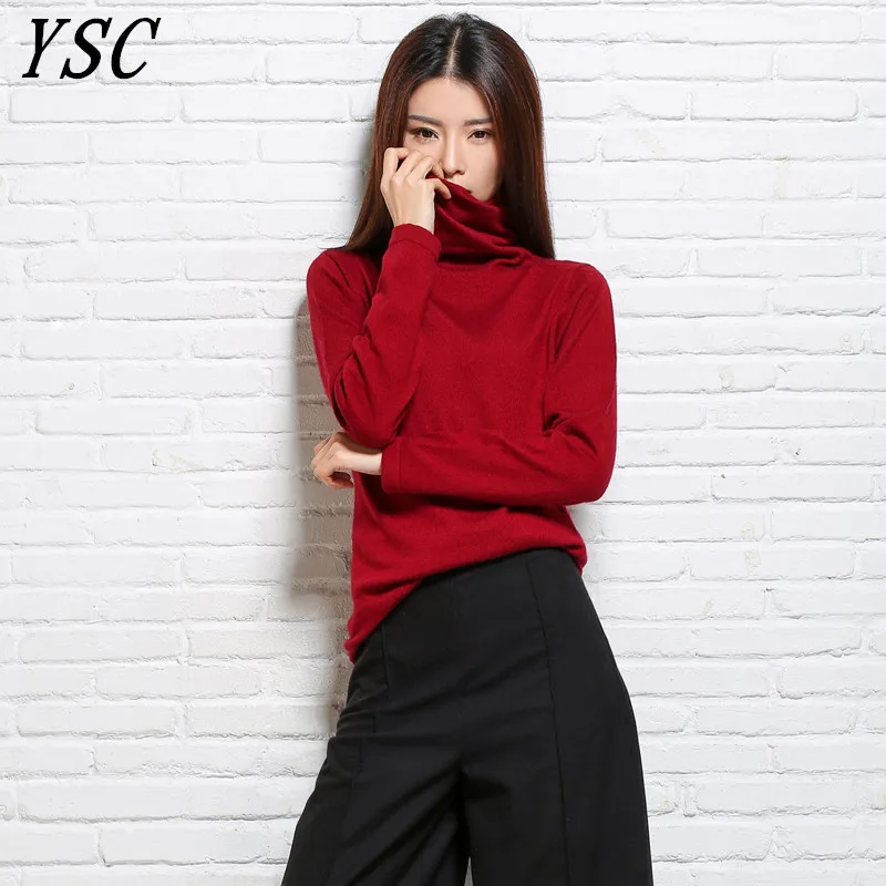 YUNSHUCLOSET Распродажа зима Для женщин вязаный кашемировый свитер шерстяной ворс, Пуловеры - Цвет: Красный