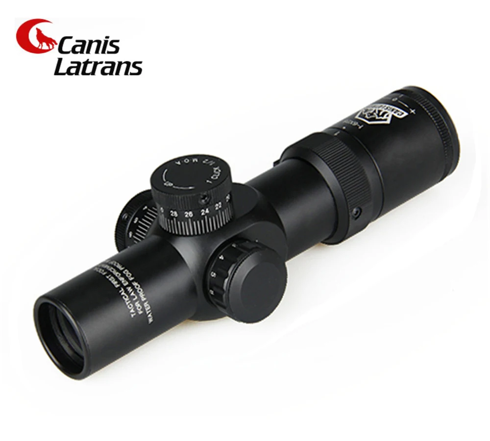 

1-6X28 Adjustable Hunting Green Red Mil-dot Illuminated Tactical Riflescope Reticle Optical Sight Scope for Shotgun Riflescopes
