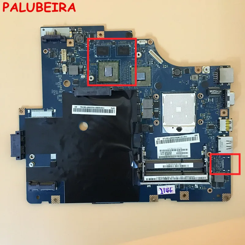 PALUBEIRA NAWE6 LA-5754P Материнская плата ноутбука подходит для lenovo G565 Z565 без HDMI ноутбука