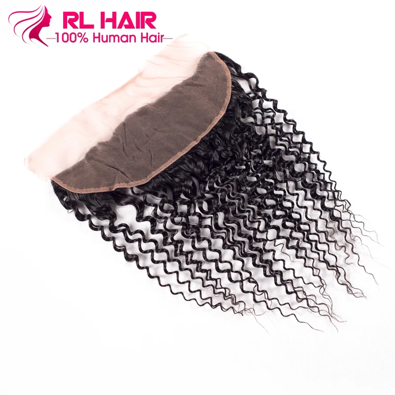 

Mongolian Virgin Hair Lace Closure Kinky Curly Full Frontal Lace Closure 13x4,7A Unprocessed Lace Frontal Closure Bleached Knots