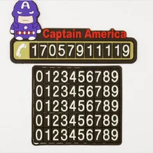 Парковочная карта автомобиля Знак Стоп прекрасный временное перемещение световой Высокая поглотительная способность pad рисунок «Hello Kitty» «Человек-паук»; коричневого цвета на все модели автомобилей