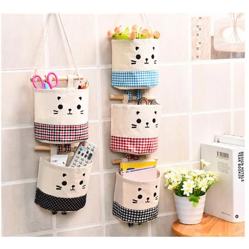 

Multilayer Cloth Storage Box Storage Bag Bathroom Hanging Wall Storage Bag