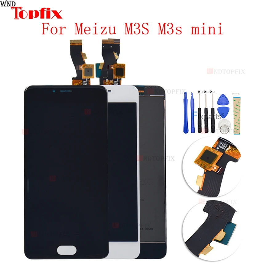 AAA качественный ЖК дисплей для MEIZU M3S с новой рамкой замена экрана Y685H Digiziter