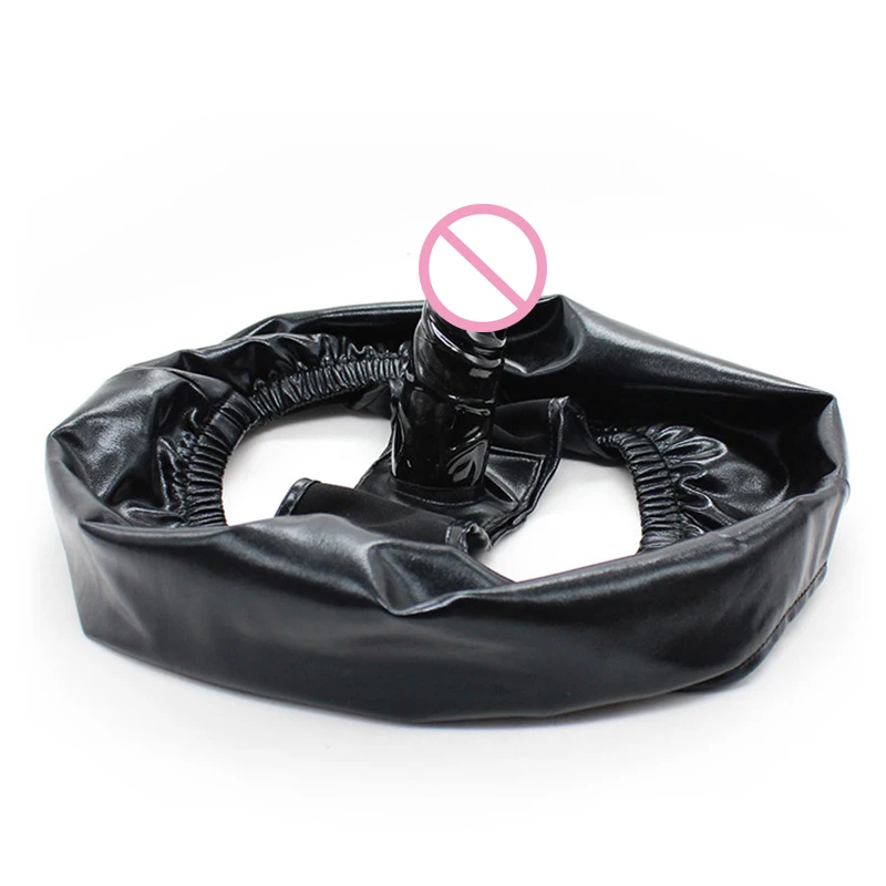 Free fulllength foot fetish Latex underwear with internal butt plug