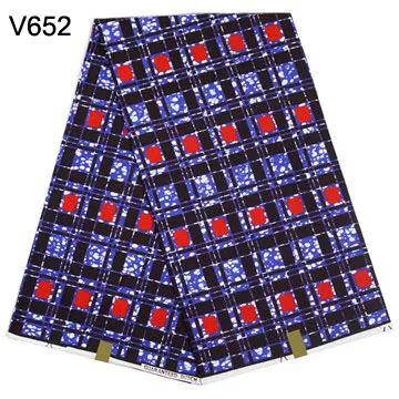 Новая мода батик блок принтов Анкара Африканский Воск Печать Ткань африканская ткань воск 6 ярдов V652