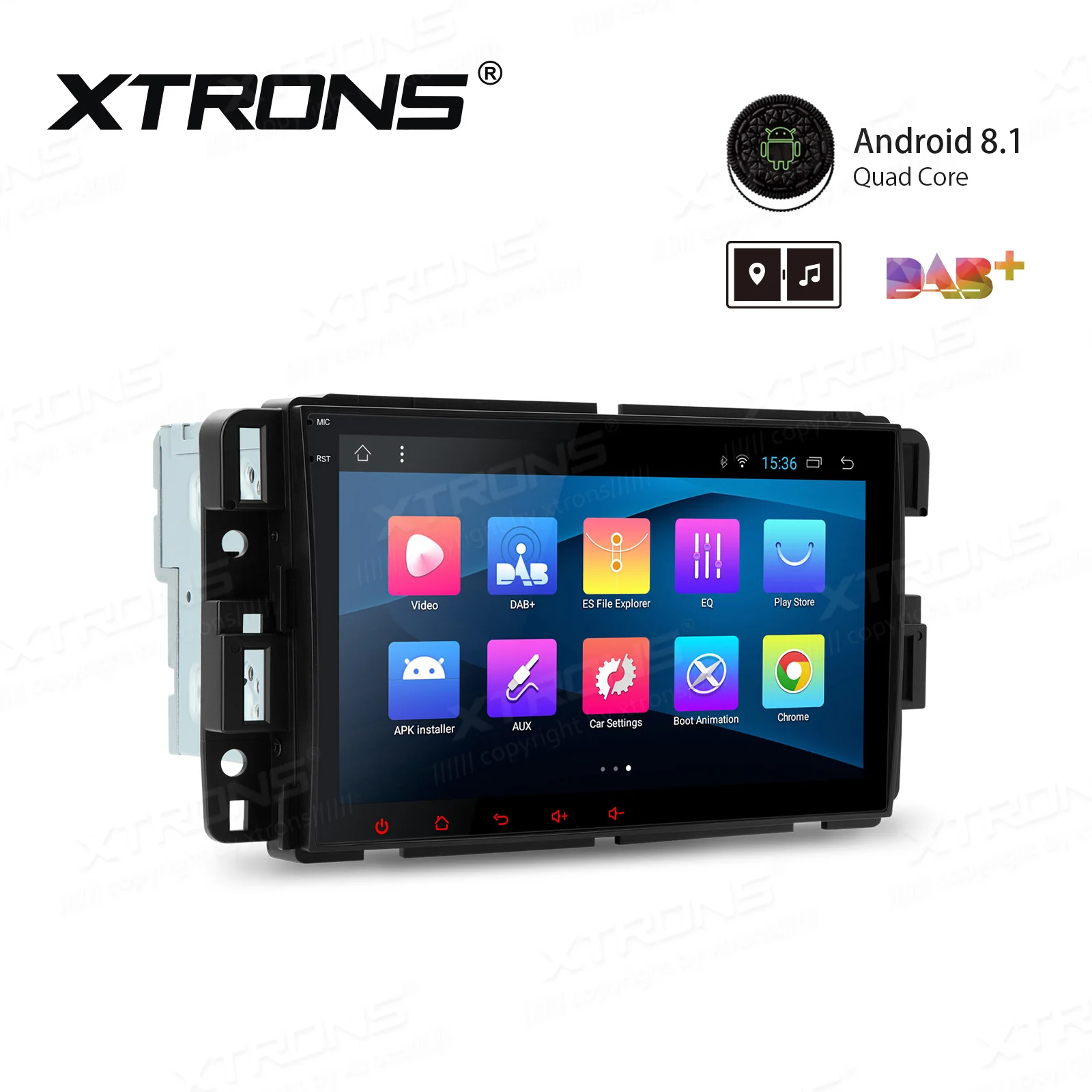 Cheap 8" Quad-Core Android 8.1 Oreo OS Car Multimedia Navigation GPS Radio for Hummer H2 2008-2009 with Split Screen Function Support 1