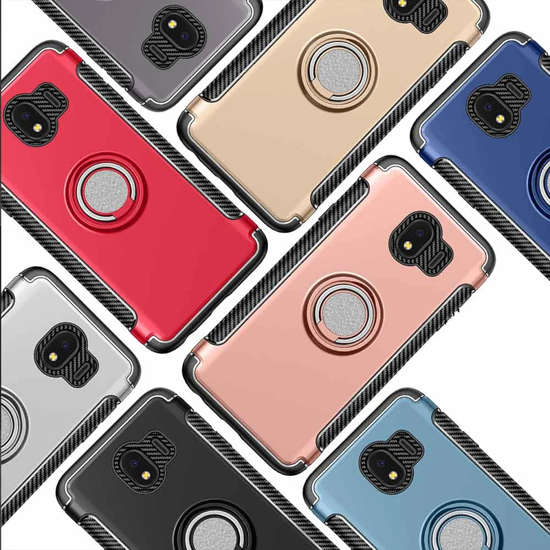 Чехол J4 для Samsung Galaxy 2018 чехол Броня 360 полная защита кольцо магнитный держатель