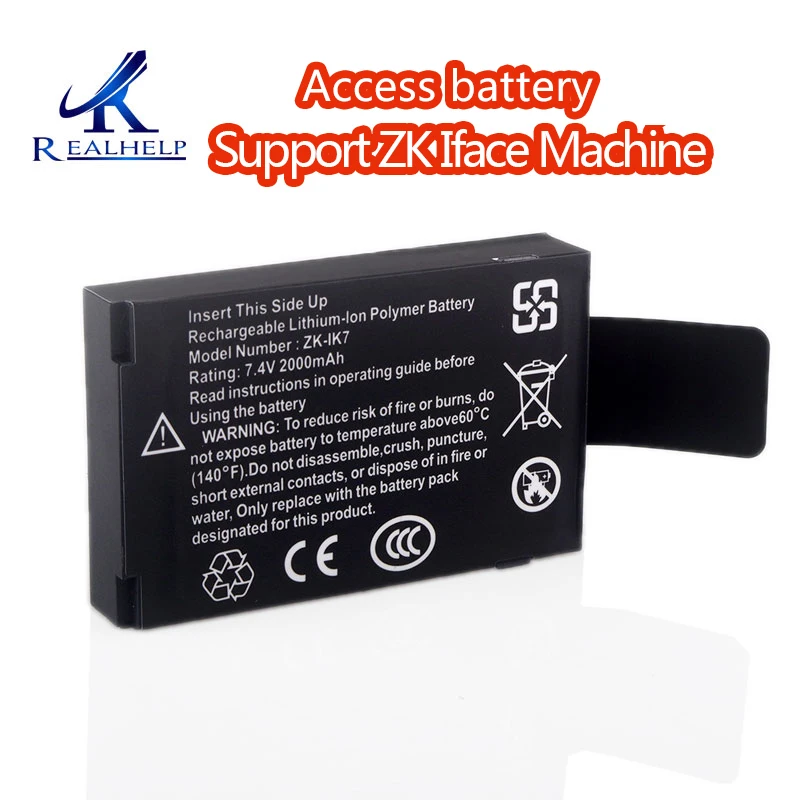 ZK IK7 литий-ионный полимерный аккумулятор 7,4 v 2000mah Встроенный аккумулятор перезаряжаемый аккумулятор для машины ZK Iface