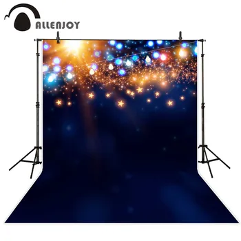 

Allenjoy photography Blue background stars bulbs bokeh Photographic studio background studio background vinyl
