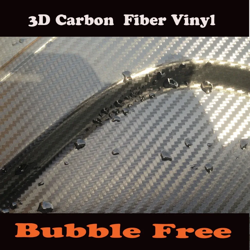 3M black 3D Carbon Fiber vinyl wrap Film Foile 1080 bubble Free (5)