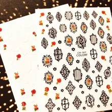 CA-161-162  3d nail art stickers decal template diy nail tool decorations