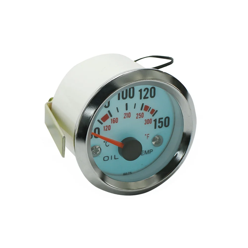 Free shipping 52mm Electrical Luminescent oil Temp Temperature Gauge
