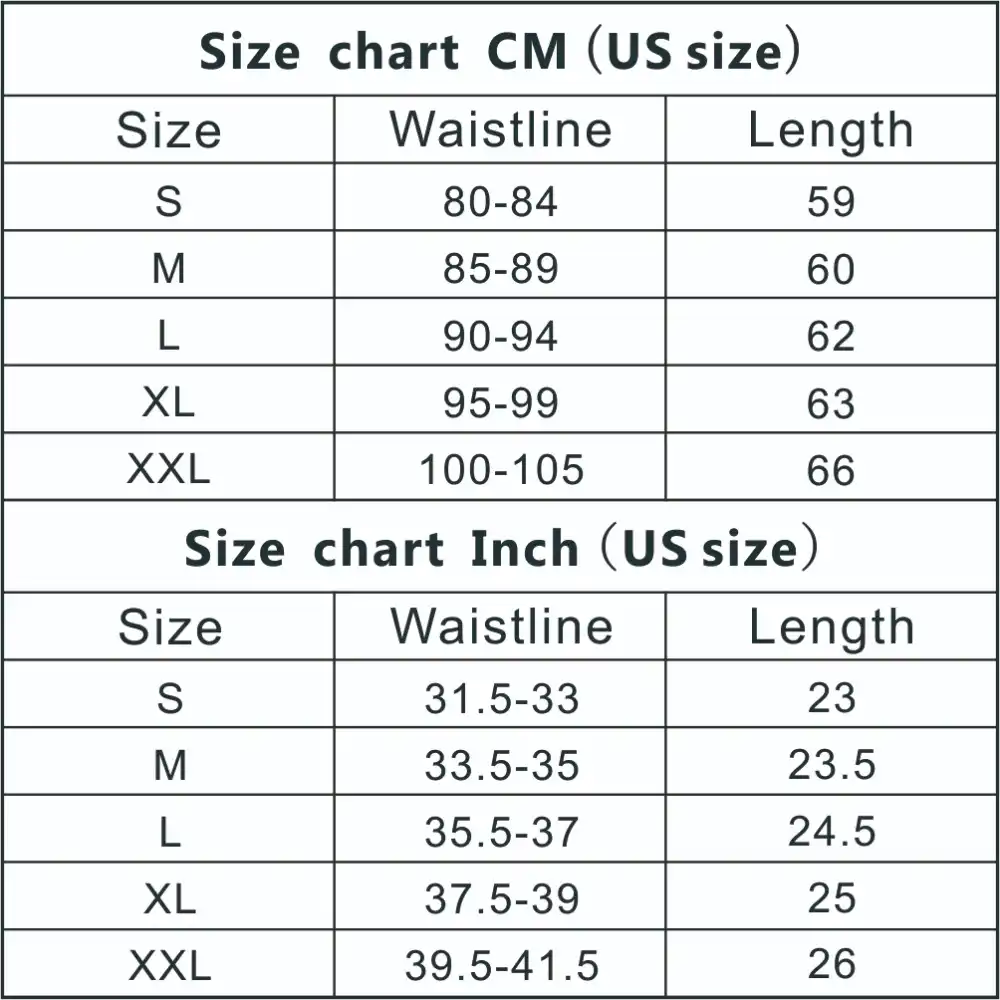 Motorcycle Bike Size Chart