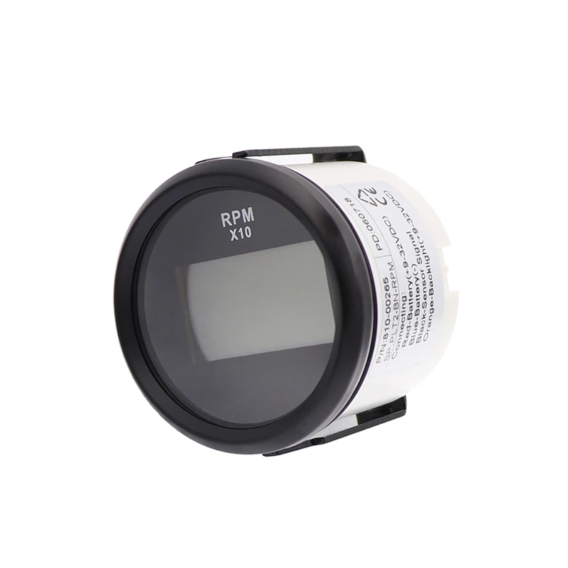 

52 m Motorcycle Tachometer Auto Hourmeter for e Auto Outboard Motor Rev Counter Tacho Meter 12V/24V RPM Meter