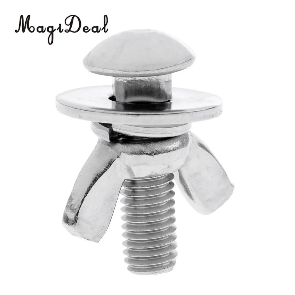 MagiDeal Tech Scuba Diving Backplate Stainless Steel Butterfly Screw Bolts Wing Nuts 1 Set for Snorkeling Swimming Diving Dive