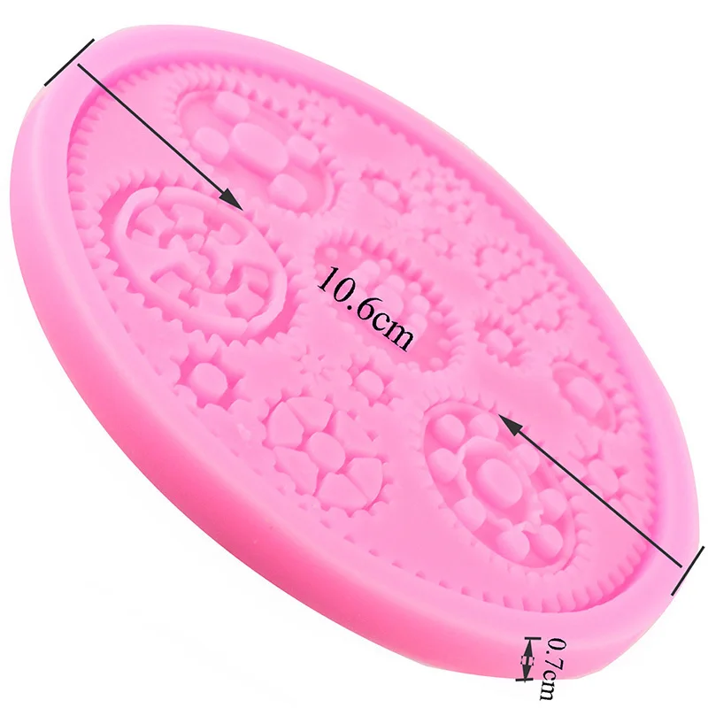 Стимпанк Шестерни силиконовые формы кекс инструменты для украшения тортов из мастики печенья выпечки Полимерная глина конфеты форма для шоколадной мастики