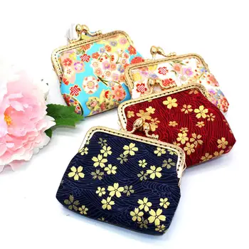 

Fashion Female Colorful Flower Coin Purse Cloth Cash Card Holder Mini Wallet