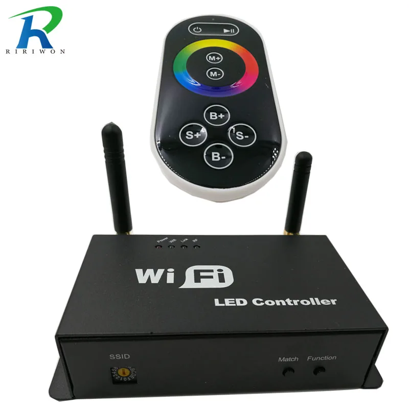 

RiRi won smd rgb led strip light wifi contrroller DC 12V for full color Wifi led controller music and timer mode