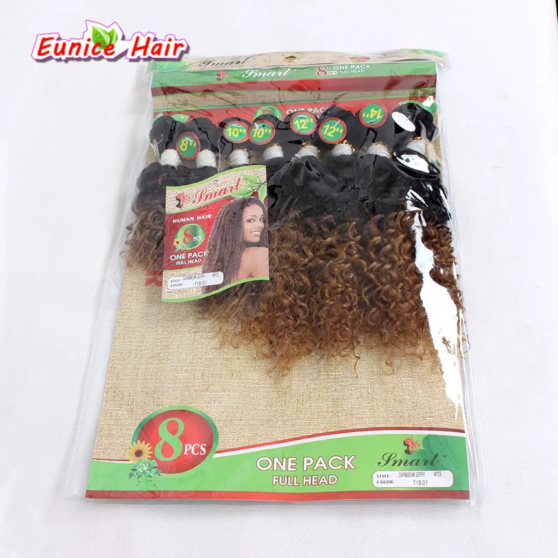 encaracolado feixes de cabelo curto comprimento kinky