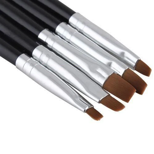 2016 5PCS/set Nail Art Salon Acrylic UV Gel Pen Flat Brush Kit Dotting Tool For Decorations 5W8S 7H6T 8LW5 | Красота и здоровье
