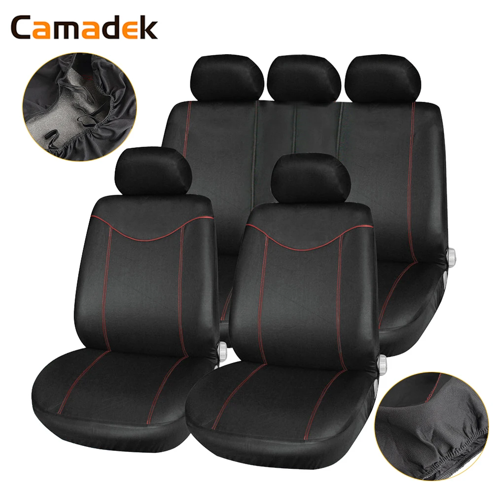 

11pcs/Set Universal Car Seat Cover Front/Rear Chair Headrest Protector Mesh Cloth Auto Cushion Automobiles Accessories 4 Seasons