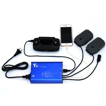 

5-Channel Battery Parallel Charger/USB Remote Controller Charger/USB Smartphone Charger for DJI Mavic Pr