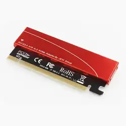 Новый компьютерный NVMe M.2 для PCIE 3,0X16 адаптер карты расширения + тепловыделение чехол