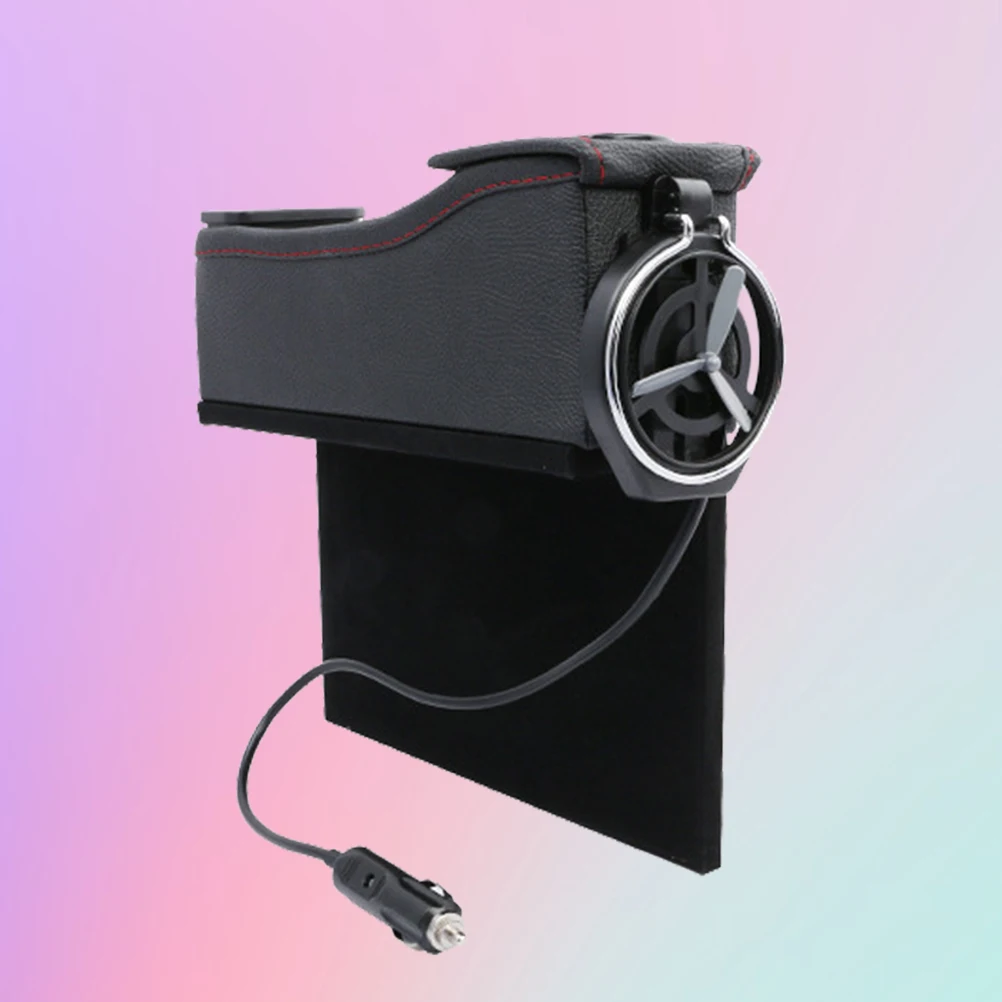 Автомобильная usb зарядная коробка для хранения многофункциональные сиденья большая емкость приемная Коробка органайзер для автомобильного сиденья(черный