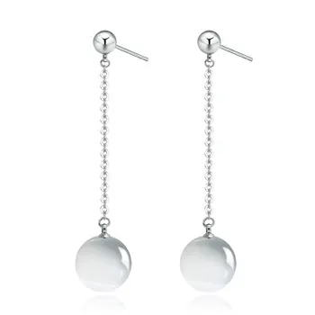 

100% 925 sterling silver new arrival natural opal stud earrings for women jewelry wholesale birthday gift drop shipping