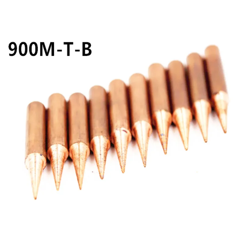 EASY-15Pcs Pure Copper Iron Tip 900M-T Soldering Tip For Hakko Soldering Rework Station Soldering Iron Station