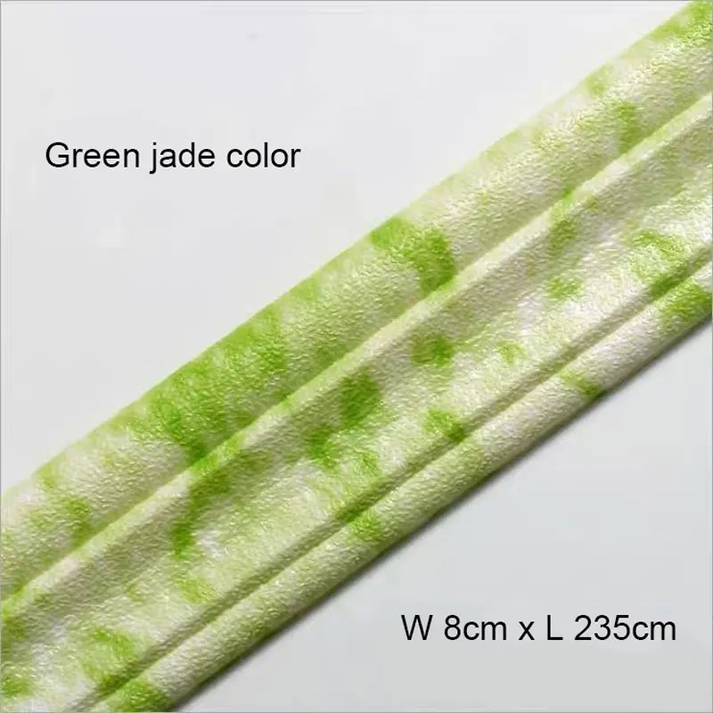Green marble color 3D самоклеящаяся линия талии Наклейка на стену пена плинтус водонепроницаемый Мраморный Край гостиная детская комната Домашний декор для стен - Цвет: Green marble color