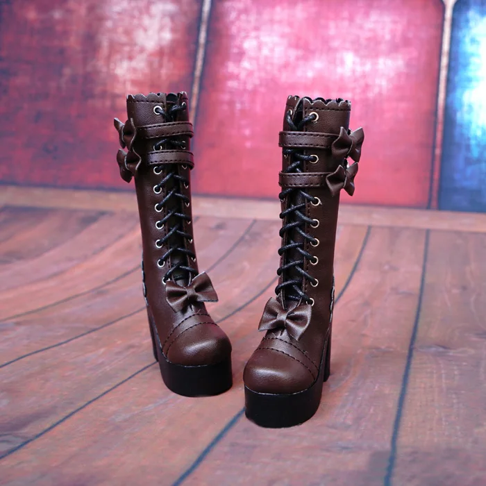 D01-P087 детская игрушка ручной работы 1/3 1/4 кукла аксессуары BJD/SD кукла туфли с бантиком в середине сапоги 1 пара