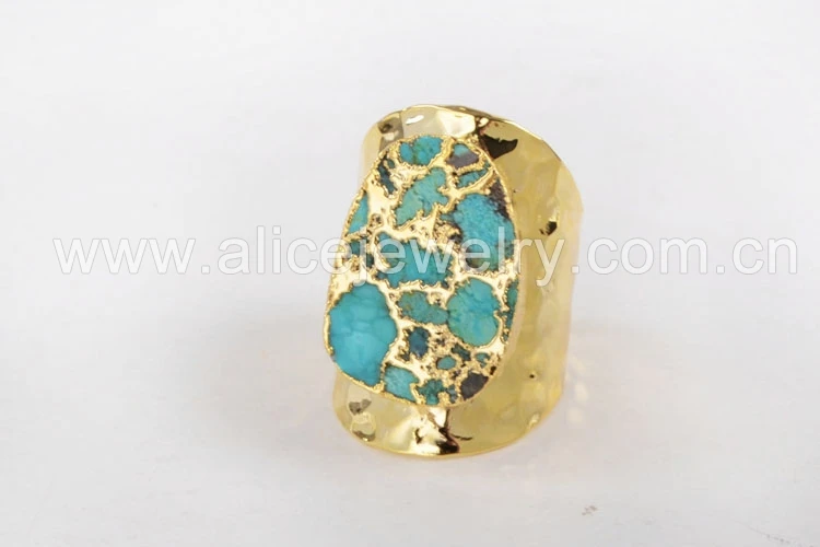 Cor do Ouro Anel de Banda, moda