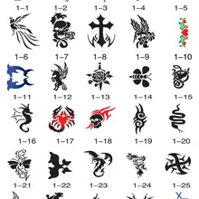 unit1 Золотой Феникс временные трафареты для тату-машины Книга 100 Фотографии для Аэрограф краски спрей компрессор комплект