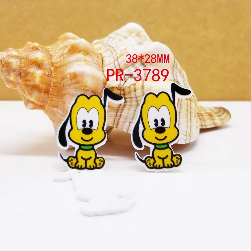 3789 30 шт мультфильм ручной плоский полимер Смола PR 3827 - Цвет: 3789