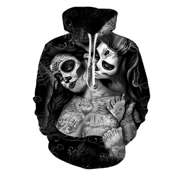 

Sexy Woman Tattoos 3D printing Sweatshirt Pocket Hooded Sweatshirt Big Pockets Hoodie Sweatshirt for unisex Adult Woman/Man