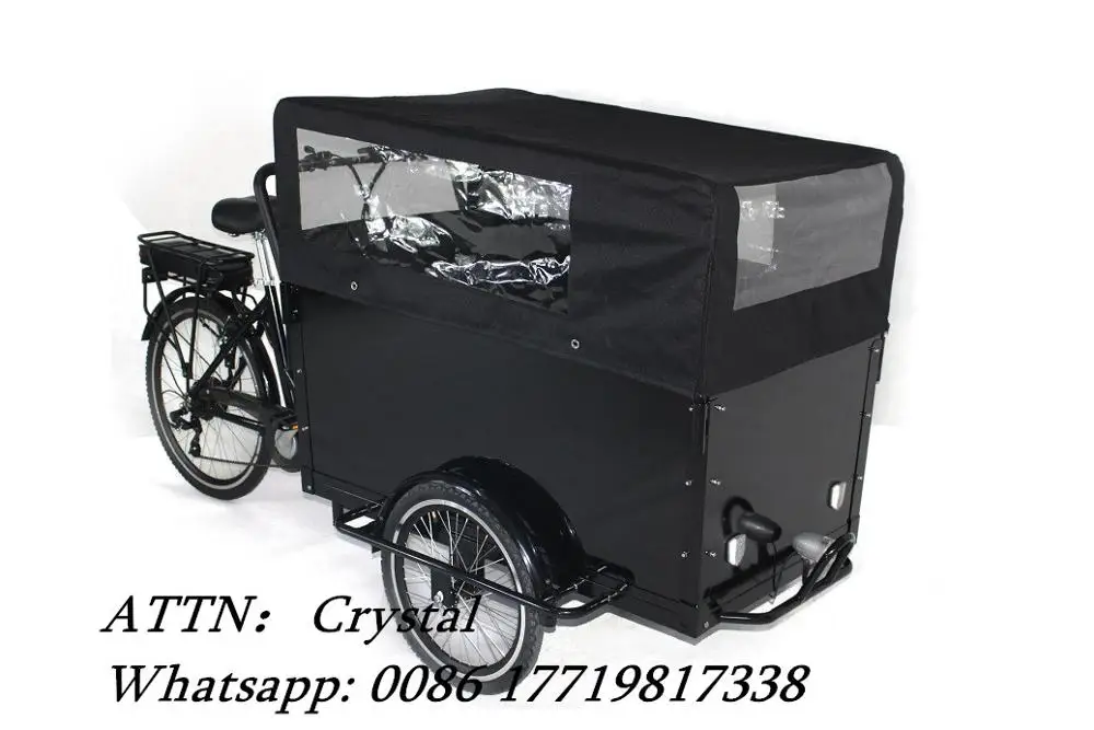 Электрический трехколесный велосипед 3 колесный Электрический грузовой велосипед, Педальный Электрический грузовой велосипед/грузовой трехколесный велосипед