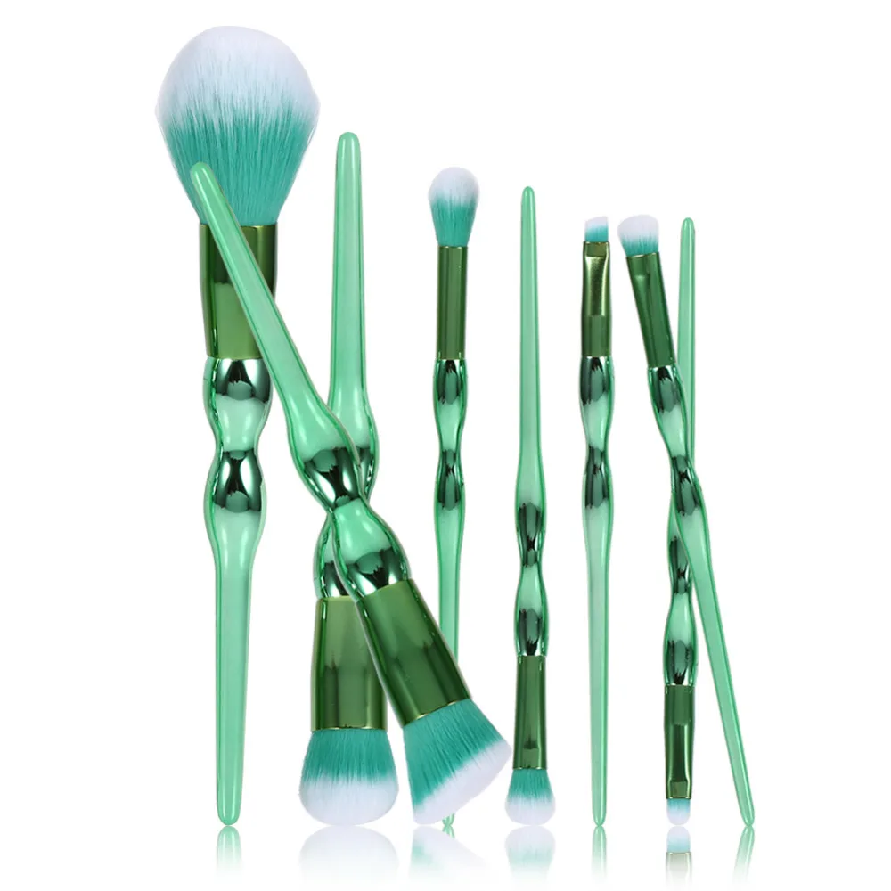 

Green Blending Brush Professional Makeup Brush Set tools Make-up Toiletry Kit Brand Make Up Brush Set pincel maleta de maquiagem