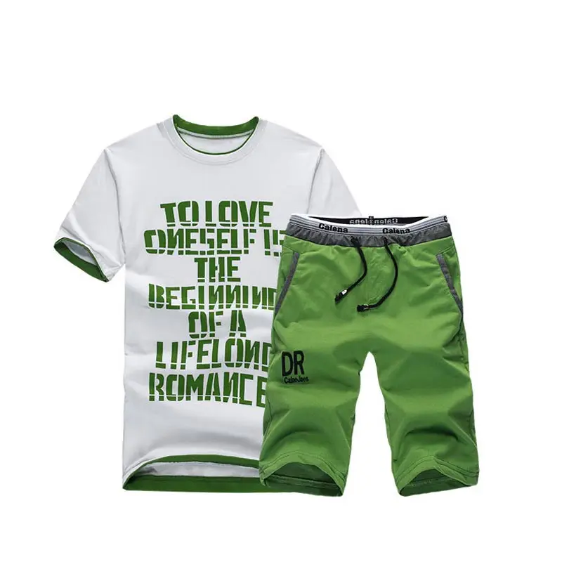 Men Sets Short Casual Print Round Collar Slim T Shirts Tops Drawstring Fashion Shorts conjuntos de hombres Hot Men Sets Short Casual Print Round Collar Slim T Shirts Tops Drawstring Fashion Shorts conjuntos de hombres Hot