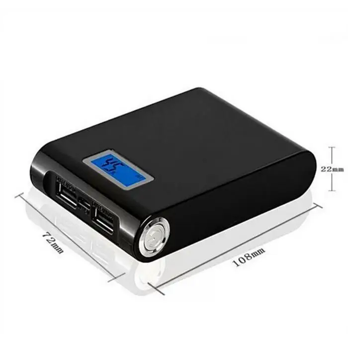 Внешний аккумулятор 10000 мАч тонкий портативный двойной 2 USB быстрая зарядка мини