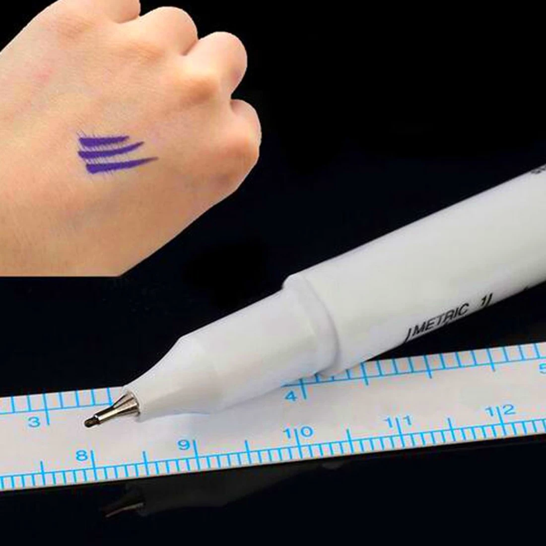 Карандаш для бровей хирургический маркер кожи ручка писец инструмент для татуировки пирсинг Перманентный макияж